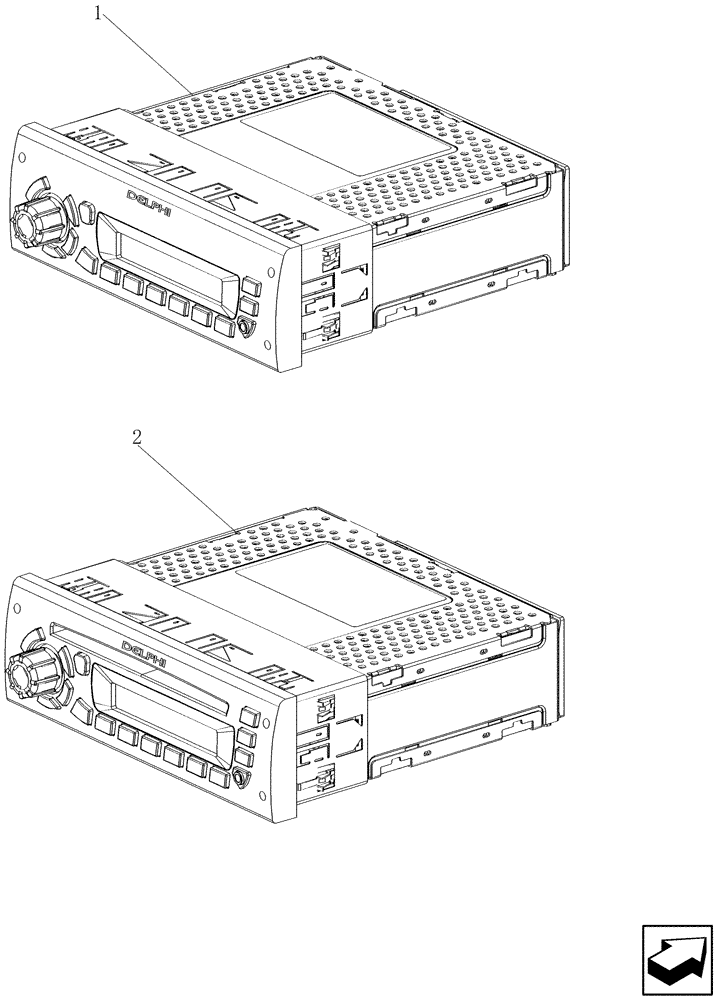 Схема запчастей Case IH 5130 - (55.510.06) - RADIO (55) - ELECTRICAL SYSTEMS