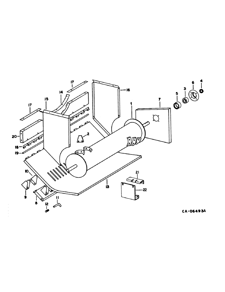 Схема запчастей Case IH 1480 - (20-15) - SEPARATOR, STRAW CHOPPER ROTOR AND CONCAVE Separation