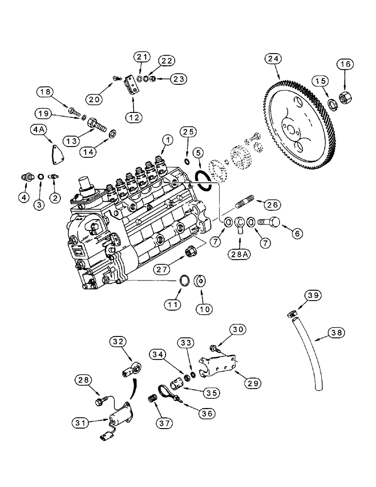 Схема запчастей Case IH 8930 - (3-018) - FUEL INJECTION PUMP AND DRIVE, 6T-830 EMISSIONS CERTIFIED, 8930 TRACTOR ONLY (03) - FUEL SYSTEM