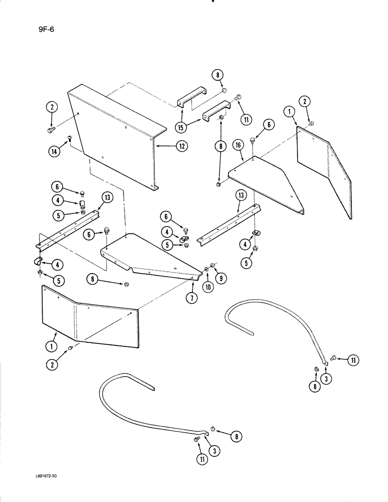 Схема запчастей Case IH 1670 - (9F-06) - STRAW SPREADER SHIELDS (19) - STRAW SPREADER & CHOPPER