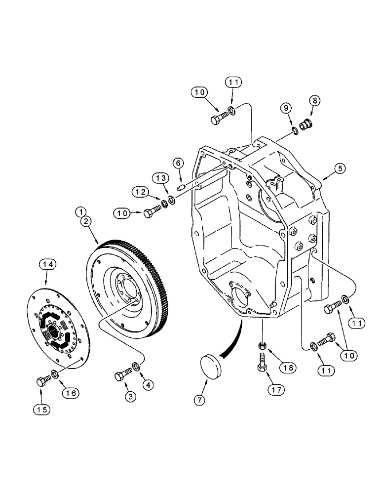 Схема запчастей Case IH 8940 - (2-066) - FLYWHEEL AND HOUSING, 6T-830 AND 6TA-830 EMISSIONS CERTIFIED ENGINE (02) - ENGINE