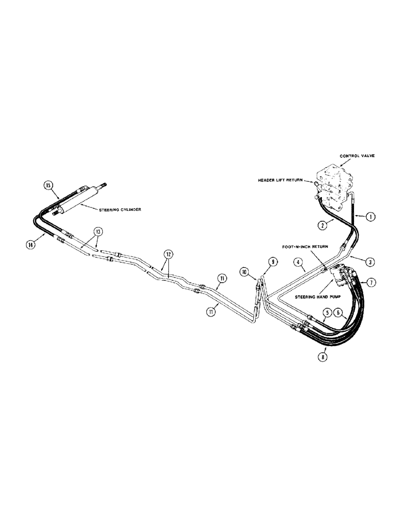 Схема запчастей Case IH 1680 - (1-28) - PICTORIAL INDEX, STEERING SYSTEM (00) - PICTORIAL INDEX