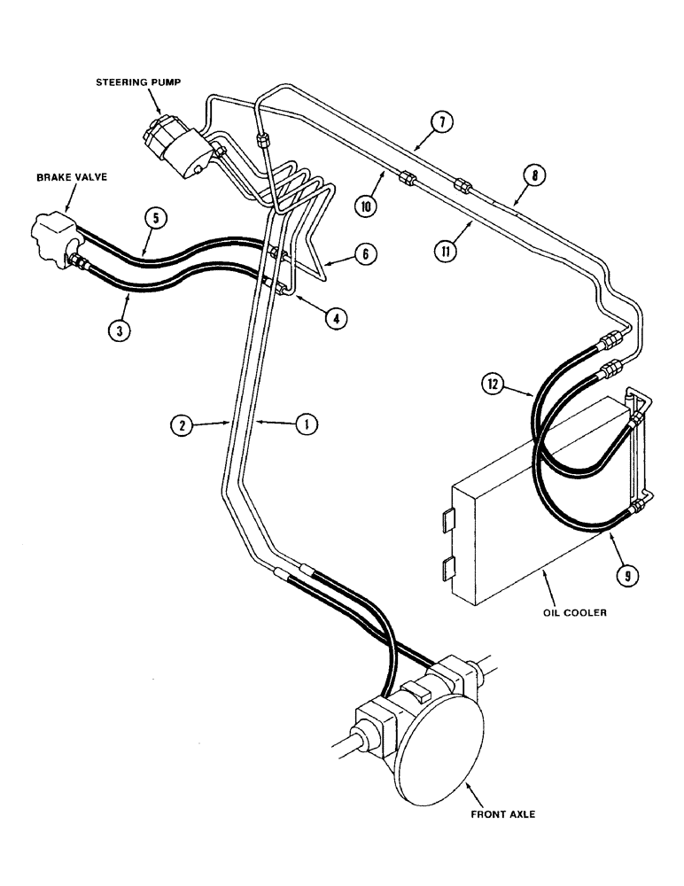 Схема запчастей Case IH 3394 - (1-16) - PICTORIAL INDEX, STEERING HYDRAULICS (00) - PICTORIAL INDEX