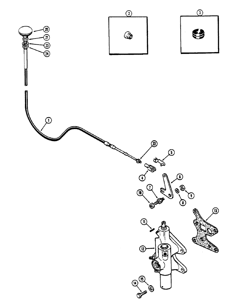 Схема запчастей Case IH 2590 - (6-222) - PTO CONTROL LINKAGE (06) - POWER TRAIN