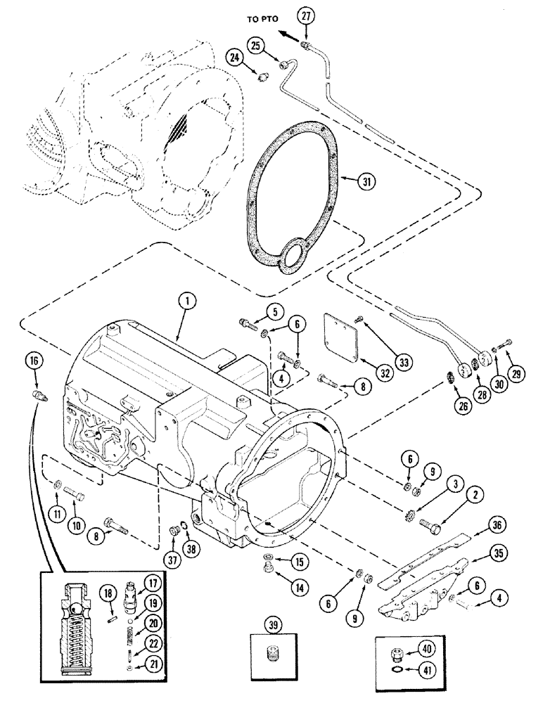 Схема запчастей Case IH 2394 - (6-002) - TORQUE TUBE (06) - POWER TRAIN