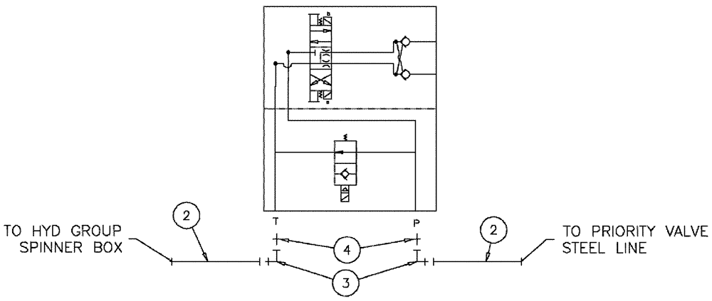 Схема запчастей Case IH 3210 - (09-011) - HYDRAULIC SPINNER INSTALL GROUP Options