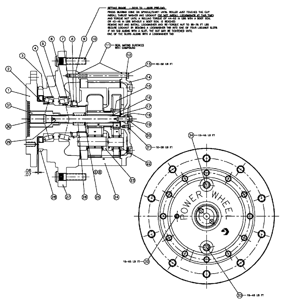 Схема запчастей Case IH 3185 - (05-002) - HUB ASSEMBLY #8, 30:1 WO/B Hub, Wheel & Tires