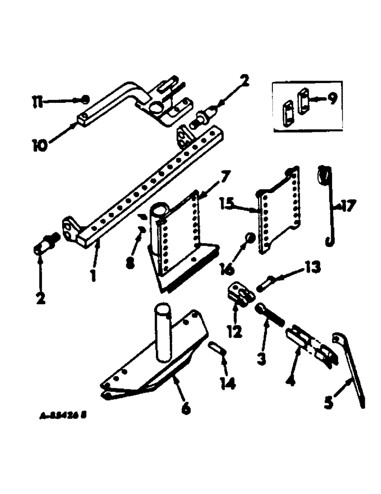 Схема запчастей Case IH 700 - (AG-23) - FURROW HITCH 