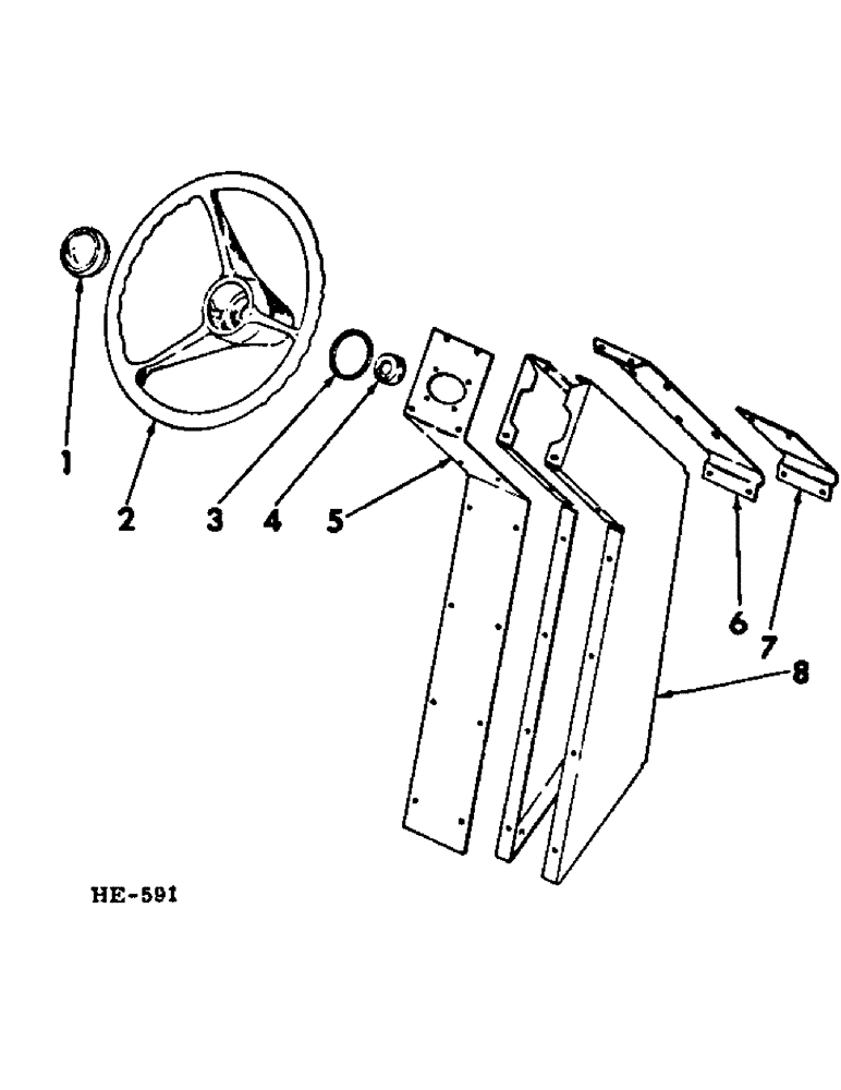 Схема запчастей Case IH 375 - (J-15) - STEERING MECHANISM, HYDROSTATIC STEERING CONTROL Steering Mechanism