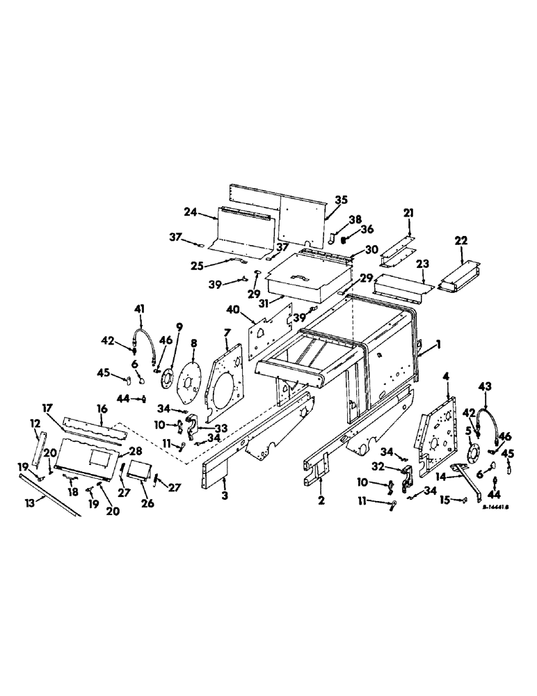 Схема запчастей Case IH 315 - (R-02) - SEPARATOR, SEPARATOR AND RELATED PARTS Separation