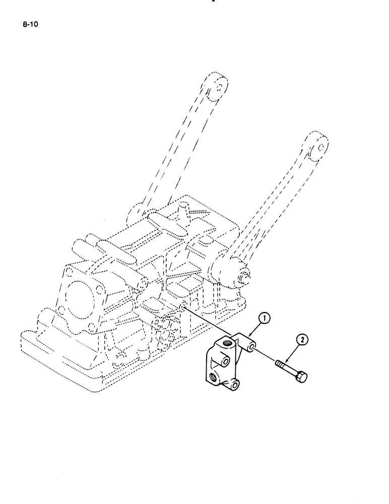 Схема запчастей Case IH 235 - (8-10) - HYDRAULIC ADAPTER KIT (08) - HYDRAULICS