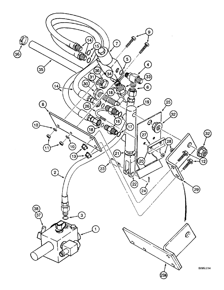 Схема запчастей Case IH 2144 - (8-48) - UNLOADER CLUTCH SYSTEM (07) - HYDRAULICS