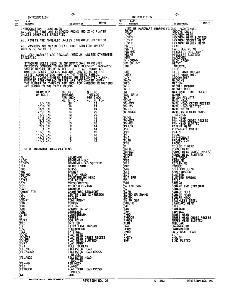 Схема запчастей Case IH 200 - (3) - INTRODUCTION 