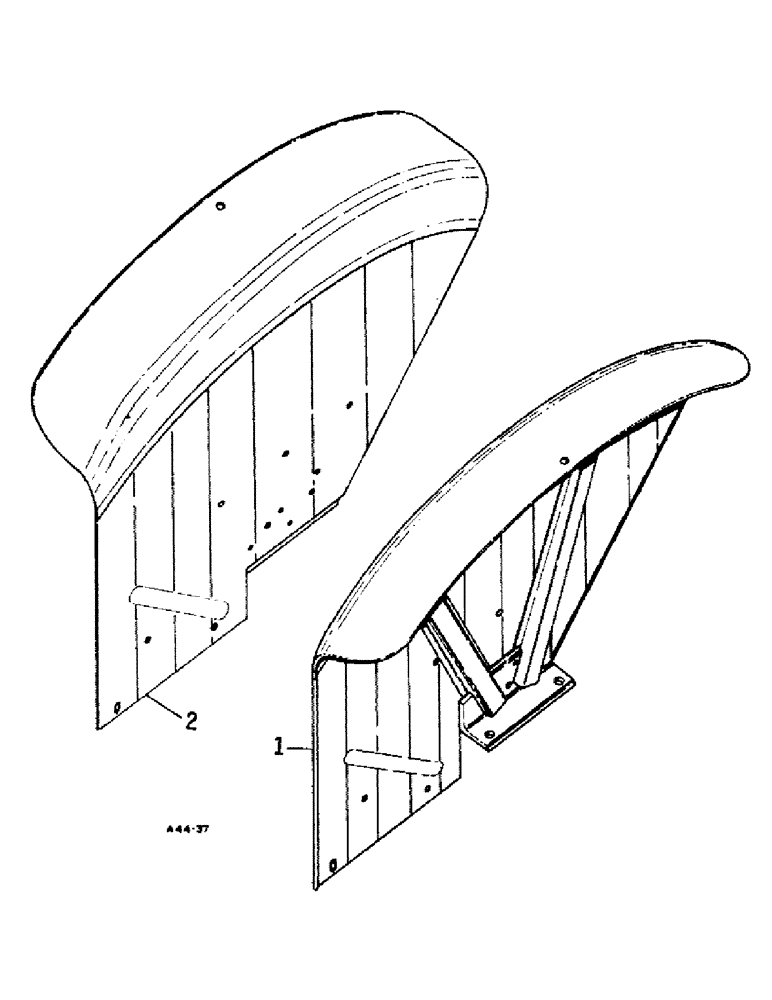 Схема запчастей Case IH 384 - (13-07) - SUPERSTRUCTURE, REAR FENDERS, CROWN (05) - SUPERSTRUCTURE