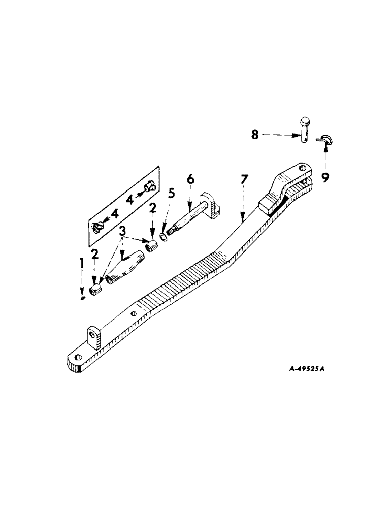 Схема запчастей Case IH 340 - (237[A]) - DRAWBARS & HITCHES, SWINGING DRAWBAR, FOR TRACTORS EQUIPPED WITH FAST-HITCH, INTERNATIONAL 330 & 340 Drawbar & Hitches