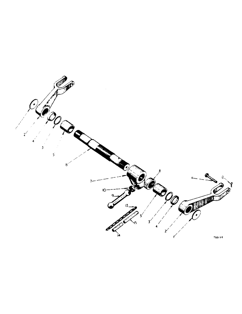 Схема запчастей Case IH 434 - (5-13) - HYDRAULIC LIFT ATTACHMENT (VARY TOUCH), HYDRAULIC LIFT ARMS - HYDRAULIC ATTACHMENTS (08) - HYDRAULICS