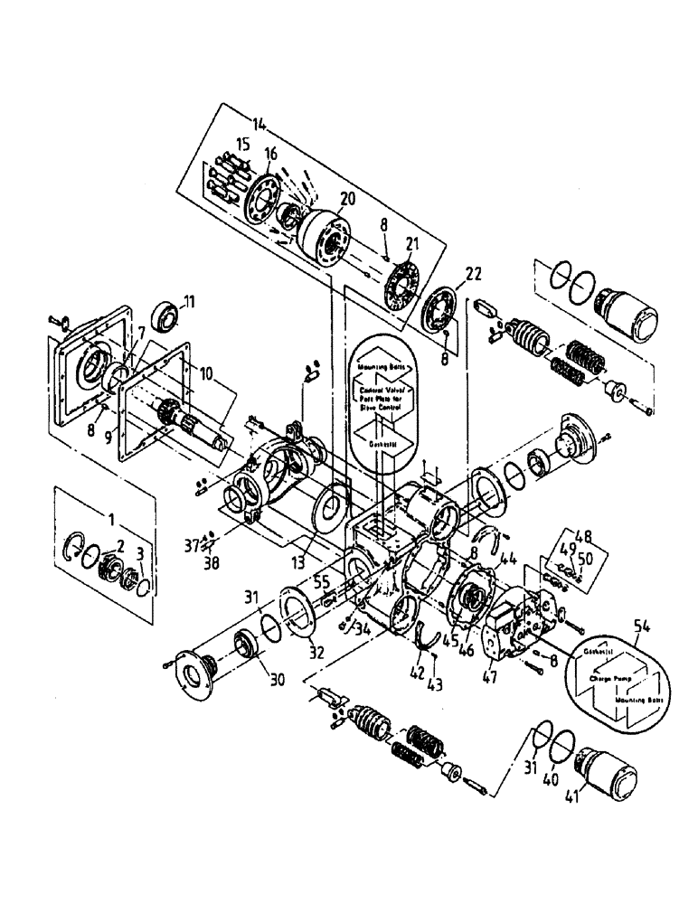 Схема запчастей Case IH AUSTOFT - (B03-01) - HYDRAULIC PUMP, TRANSMISSION Hydraulic Components & Circuits