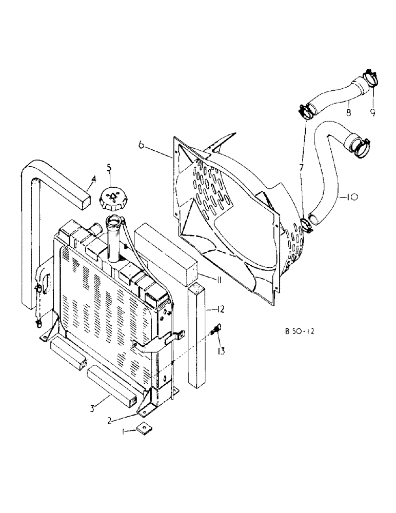 Схема запчастей Case IH 484 - (06-02) - COOLING, RADIATOR AND CONNECTIONS Cooling