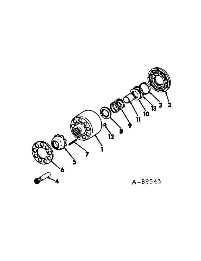 Схема запчастей Case IH 2500 - (07-10) - DRIVE TRAIN, MOTOR CYLINDER BLOCK (04) - Drive Train