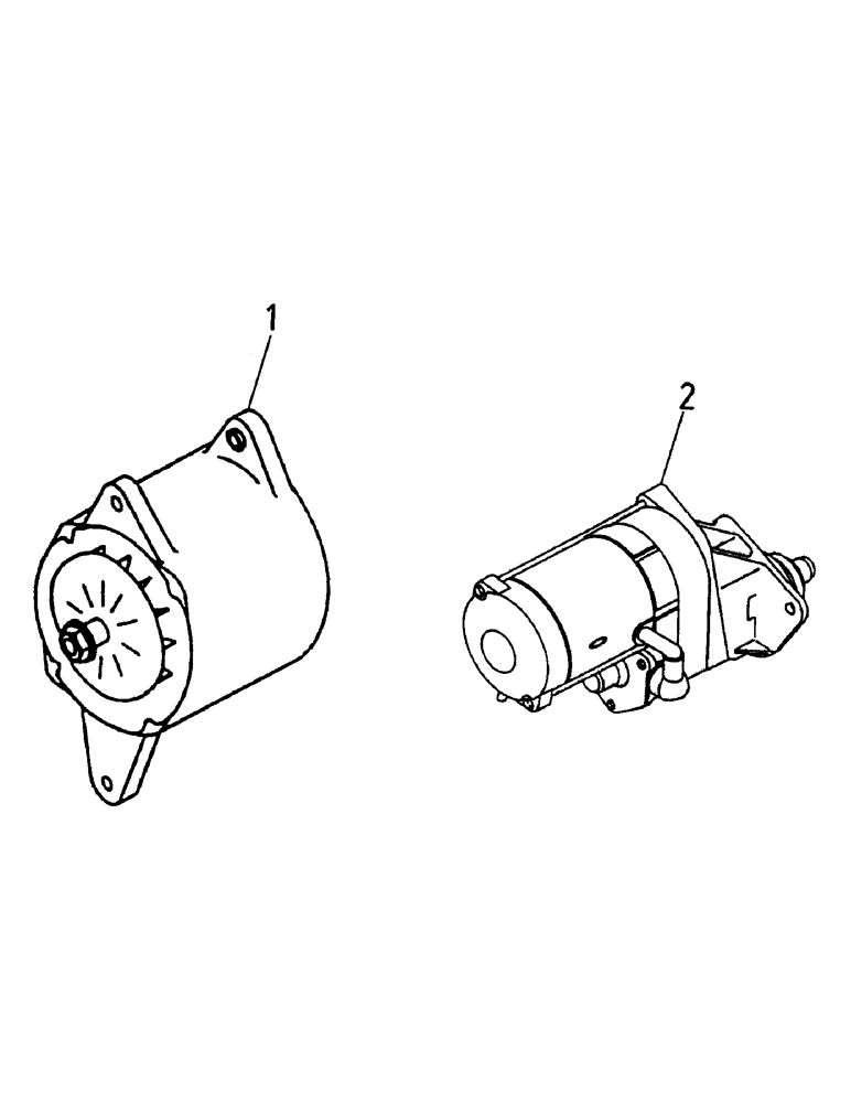 Схема запчастей Case IH AUSTOFT - (C01-04) - ALTERNATOR AND STARTER MOTOR Engine & Engine Attachments