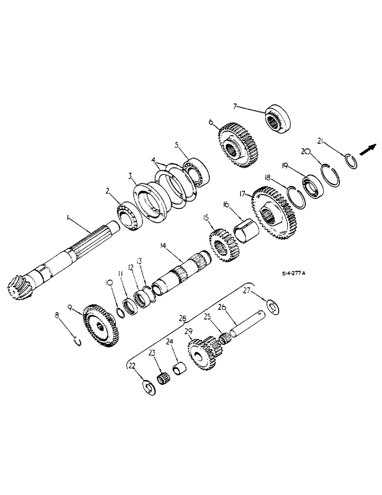 Схема запчастей Case IH 585 - (07-006) - RANGE TRANSMISSION, IN-REAR FRAME (04) - Drive Train