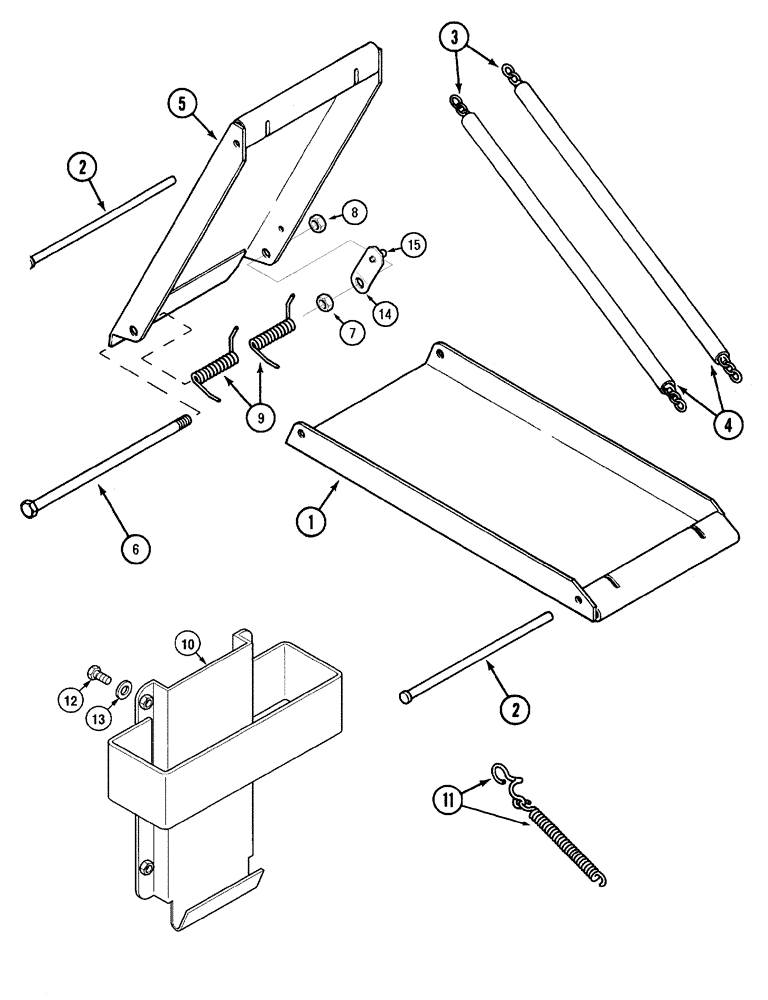 Схема запчастей Case IH MX100 - (09-85) - WHEEL CHOCK (09) - CHASSIS/ATTACHMENTS