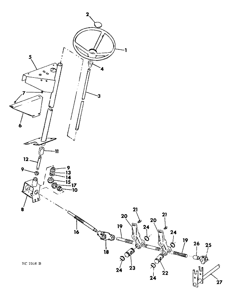 Схема запчастей Case IH 5500 - (05-01) - STEERING, STEERING CONTROLS (04) - STEERING