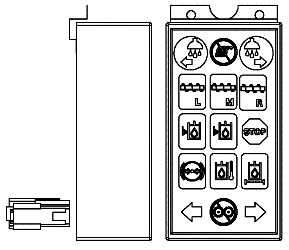 Схема запчастей Case IH FLX3510 - (01-043) - INSTRUMENT LAMP CLUSTER MODULE, FLEX-AIR (10) - CAB