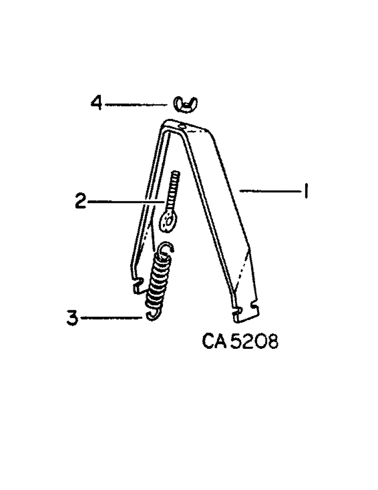 Схема запчастей Case IH 500 - (E-58) - PRESS WHEEL SPRING ATTACHMENT, STAGGERED, QUANTITIES SHOWN ARE PER ROW 