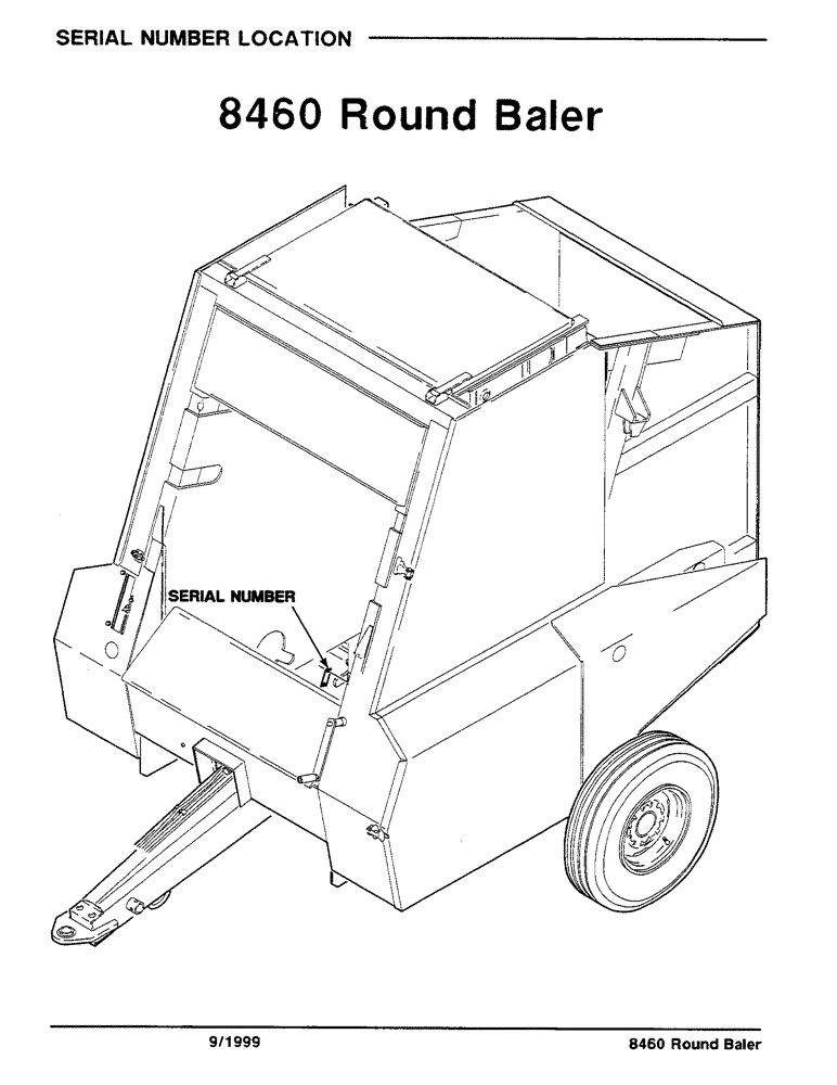 Схема запчастей Case IH 8460 - (1-2) - SERIAL NUMBER LOCATION (00) - GENERAL