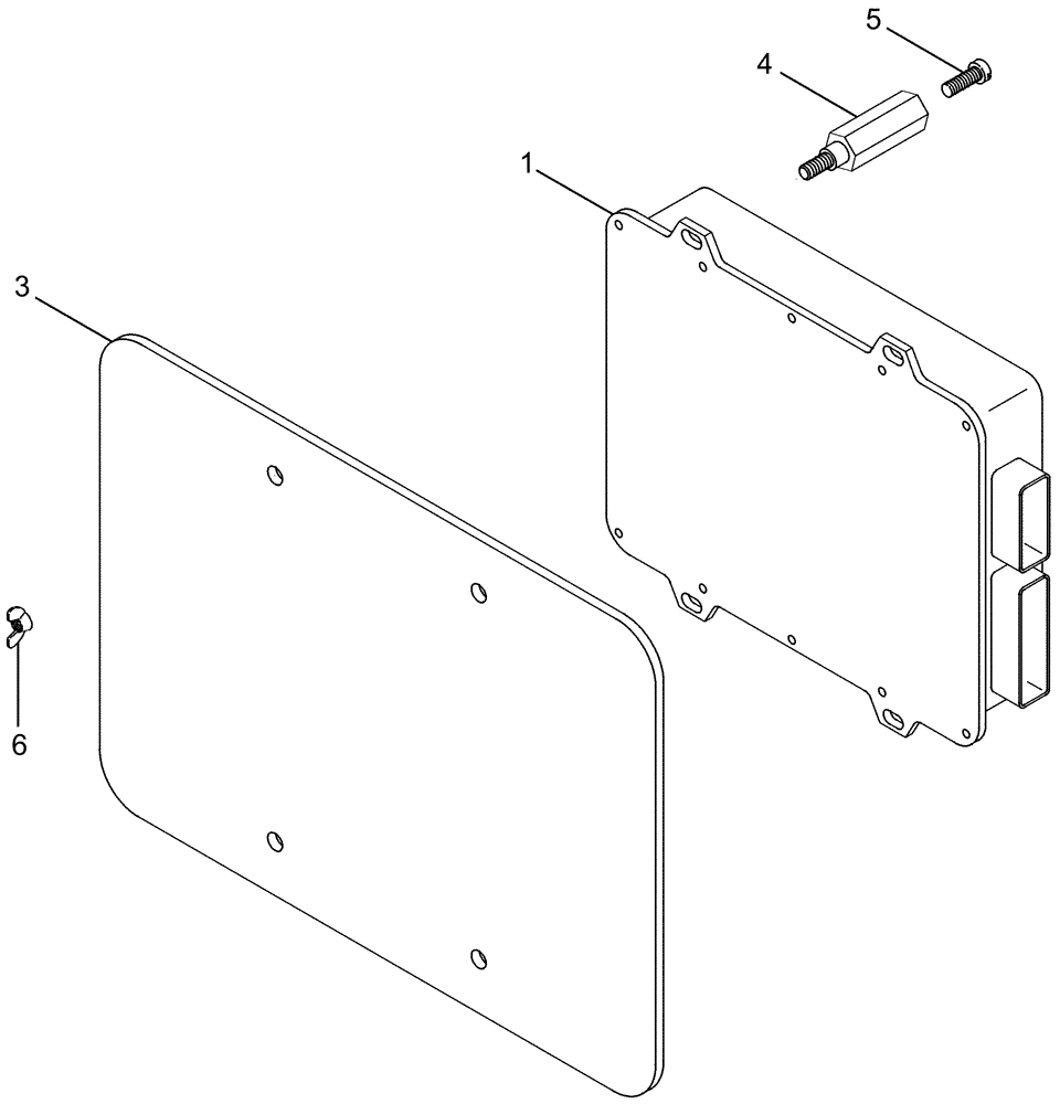 Схема запчастей Case IH MX275 - (04-49) - ACCUGUIDE CONTROL MODULE AND MOUNTING (04) - ELECTRICAL SYSTEMS