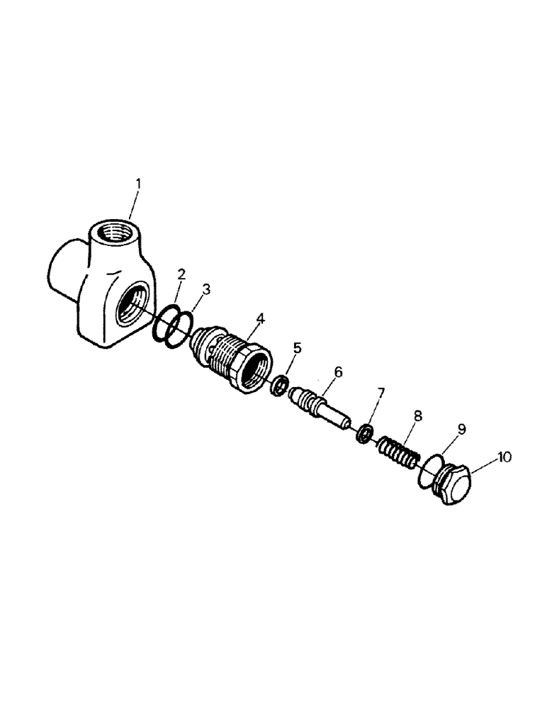 Схема запчастей Case IH RC210 - (08-06) - RELIEF VALVE (07) - HYDRAULICS