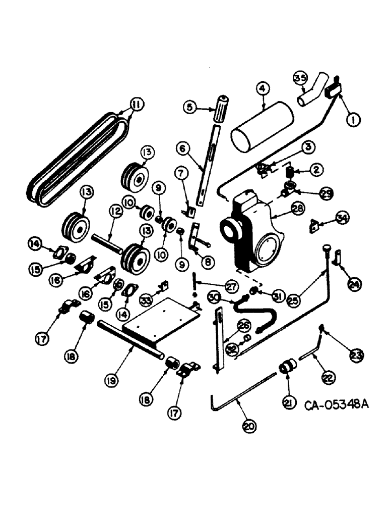 Схема запчастей Case IH 4120 - (12-6) - POWER, ENGINE MOUNTING (04) - Drive Train