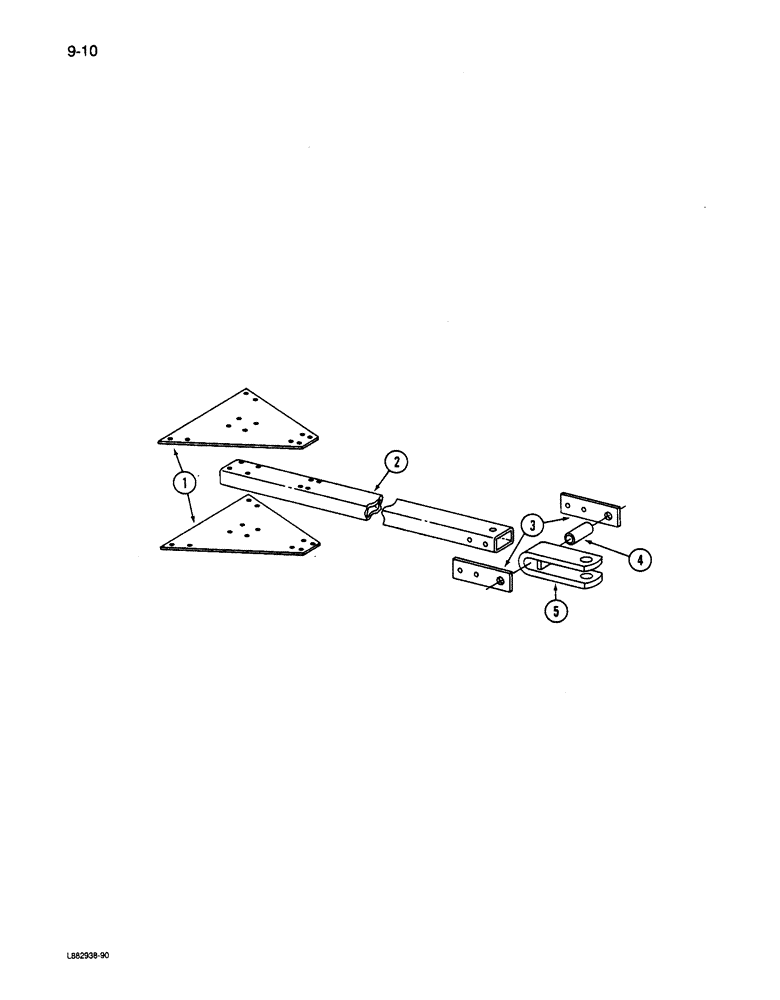 Схема запчастей Case IH 6200 - (9-010) - FRONT HITCH SINGLE DRILL (09) - CHASSIS/ATTACHMENTS