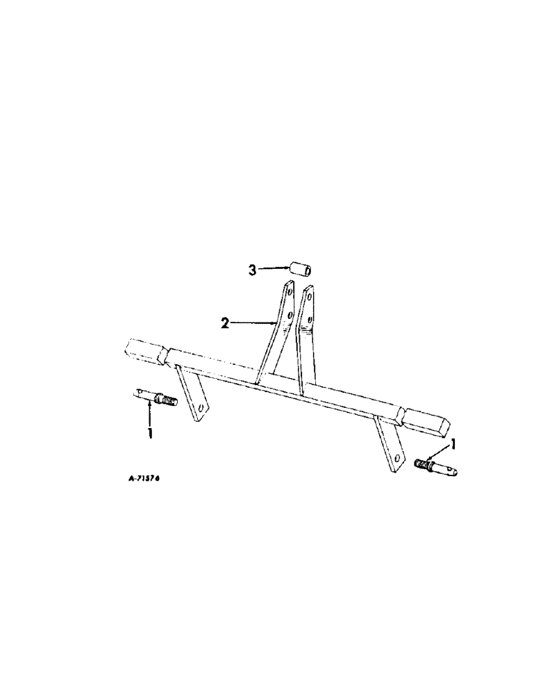 Схема запчастей Case IH INTERNATIONAL - (A-56) - REAR SECTIONS, MAIN FRAME 