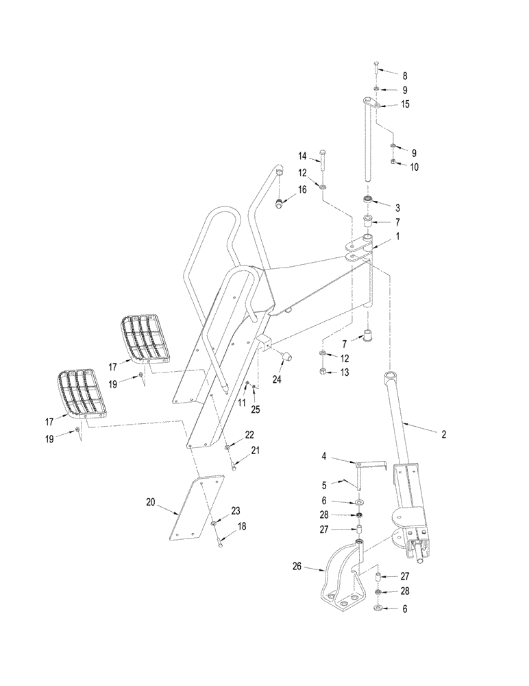 Схема запчастей Case IH STX530 - (09-35) - STEPS, QUADTRAC TRACTOR (09) - CHASSIS