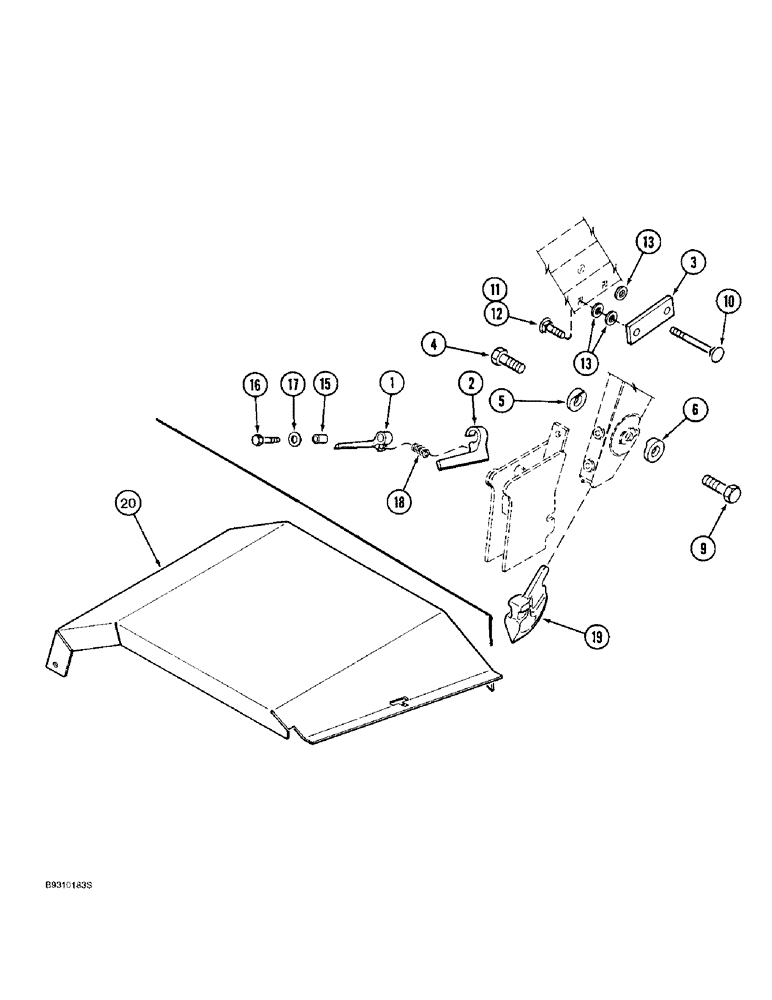 Схема запчастей Case IH 955 - (9D-24) - BLACKLAND ATTACHMENT (09) - CHASSIS/ATTACHMENTS