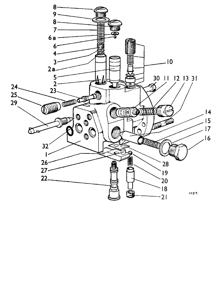 Схема запчастей Case IH 880A - (048) - CONTROL VALVE (07) - HYDRAULIC SYSTEM