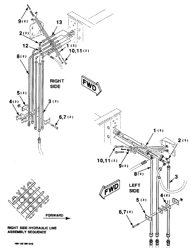 Схема запчастей Case IH 8460 - (8-30) - HYDRAULIC ASSEMBLY, CROSS LINES (07) - HYDRAULICS