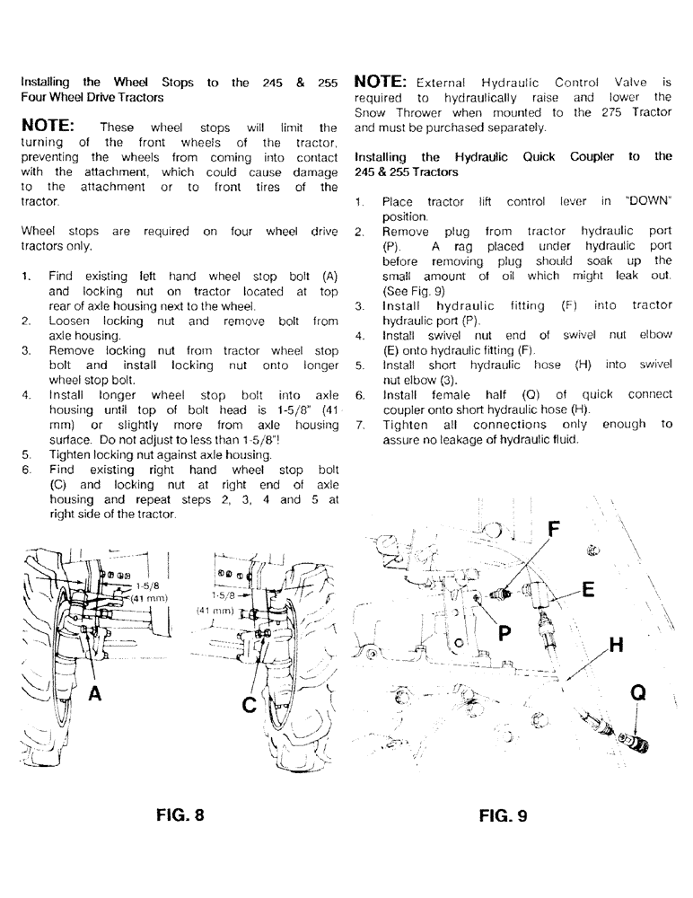 Схема запчастей Case IH C100 - (12) - PREPARATION OF THE TRACTOR 