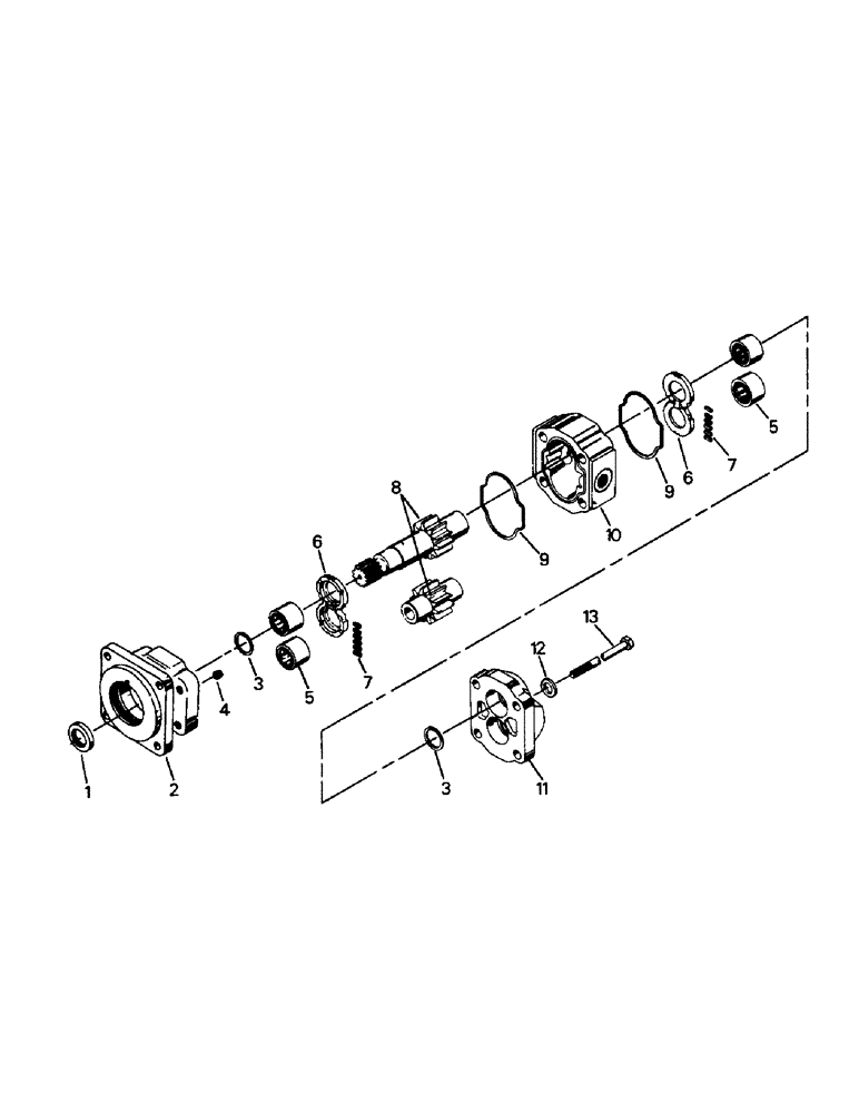 Схема запчастей Case IH PT225 - (08-22) - PT 350 HYDRAULIC PUMP (07) - HYDRAULICS