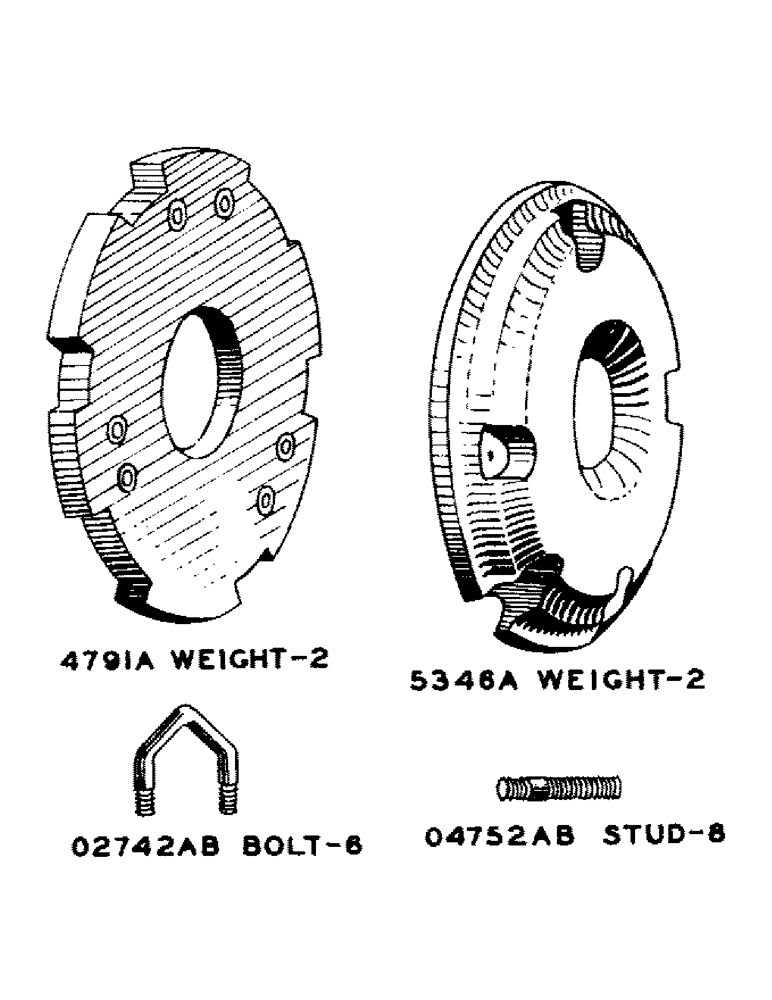 Схема запчастей Case IH DV-SERIES - (093[A]) - WEIGHTS FOR PNEUMATIC FRONT WHEELS (06) - POWER TRAIN