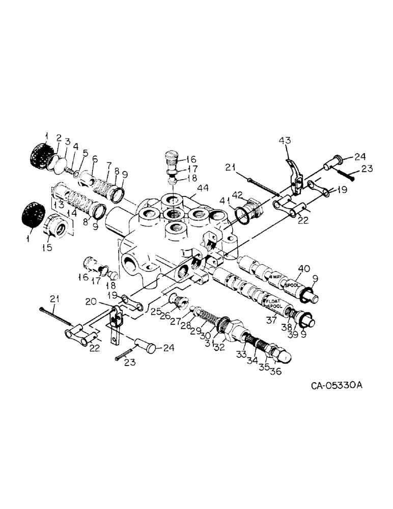 Схема запчастей Case IH 4140 - (10-07) - CONTROL VALVE (07) - HYDRAULICS