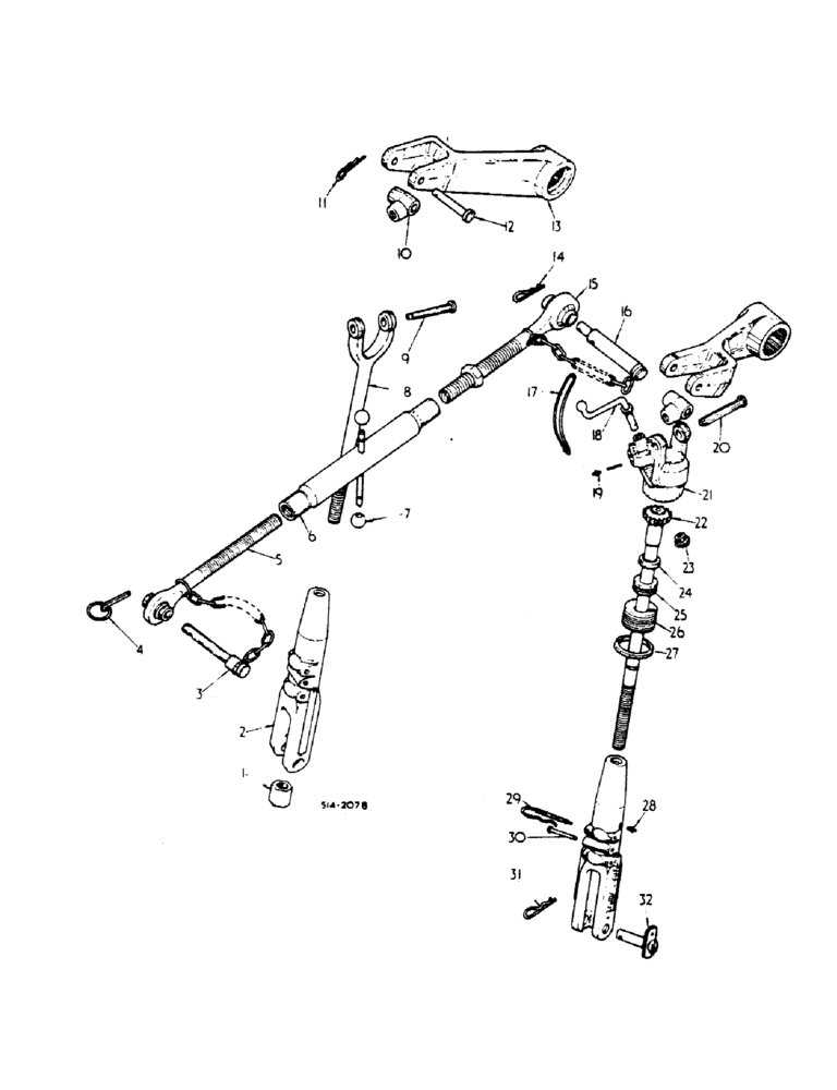 Схема запчастей Case IH 784 - (09-02) - FRAME, THREE POINT HITCH (12) - FRAME