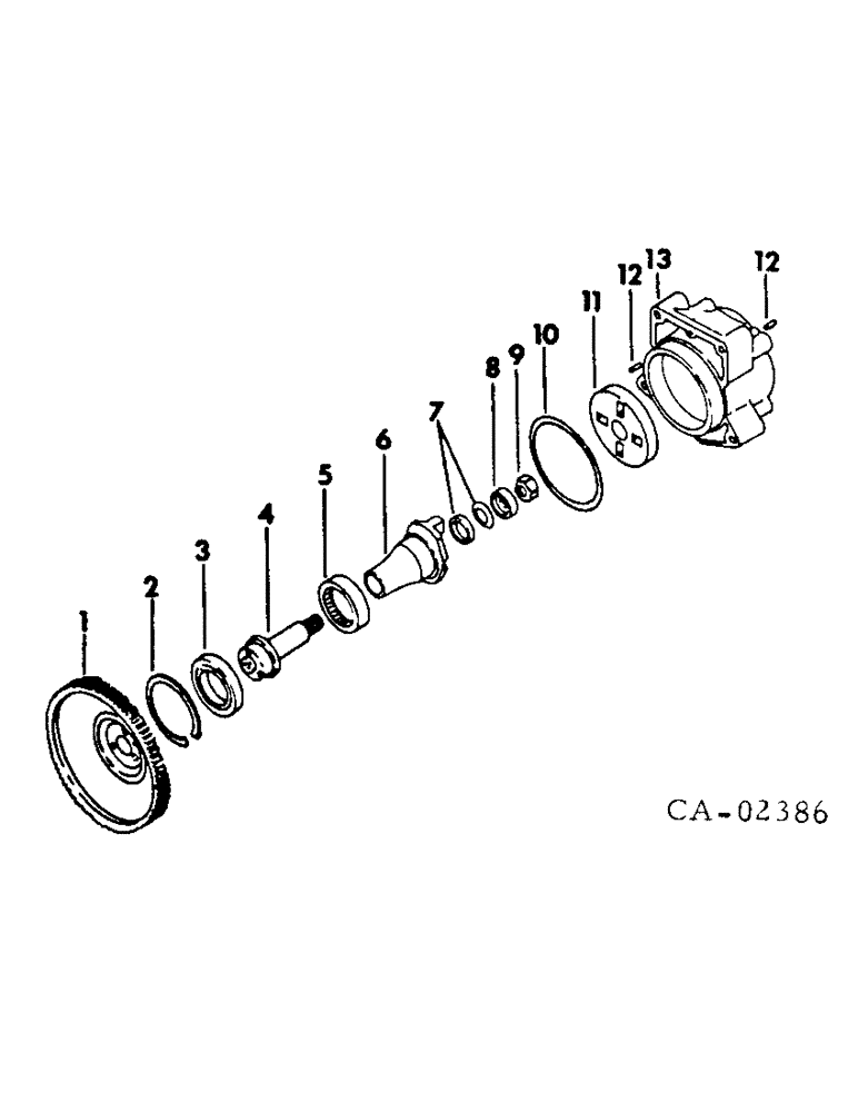 Схема запчастей Case IH DV-550 - (A-09) - FUEL INJECTION PUMP DRIVE / CRANKCASE OIL PAN 