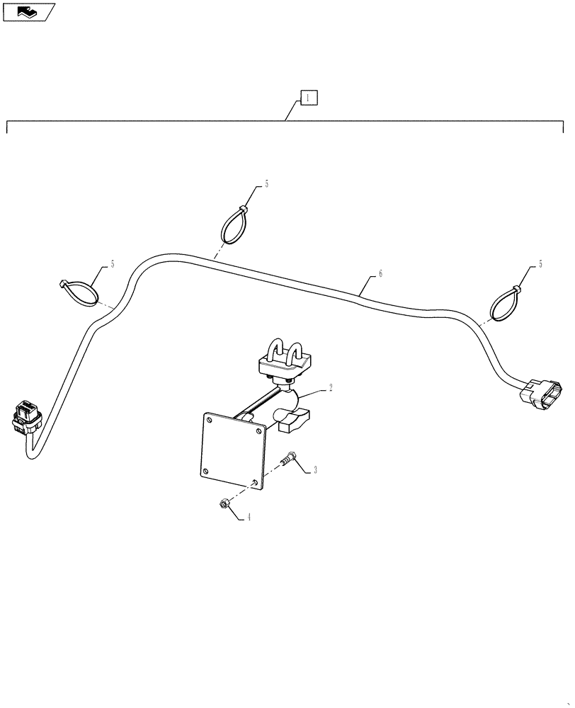 Схема запчастей Case IH QUADTRAC 600 - (88.090.05) - DIA KIT - FRED II DISPLAY READY (88) - ACCESSORIES