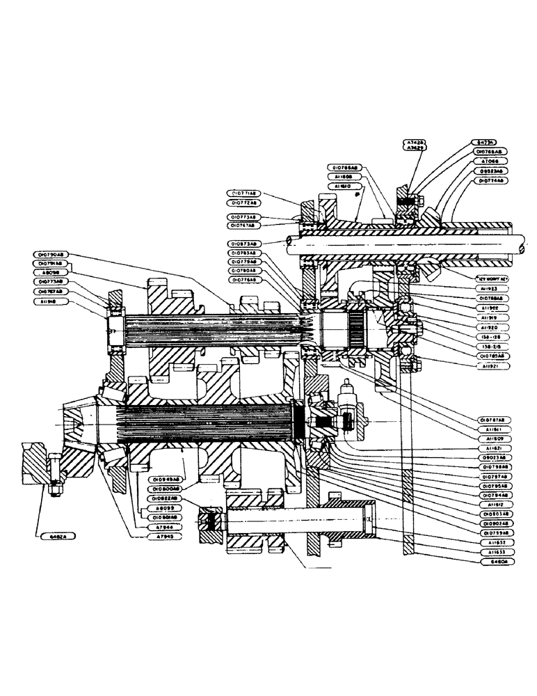 Схема запчастей Case IH 700 - (115) - TRANSMISSION ASSEMBLY, "700" SERIES (06) - POWER TRAIN