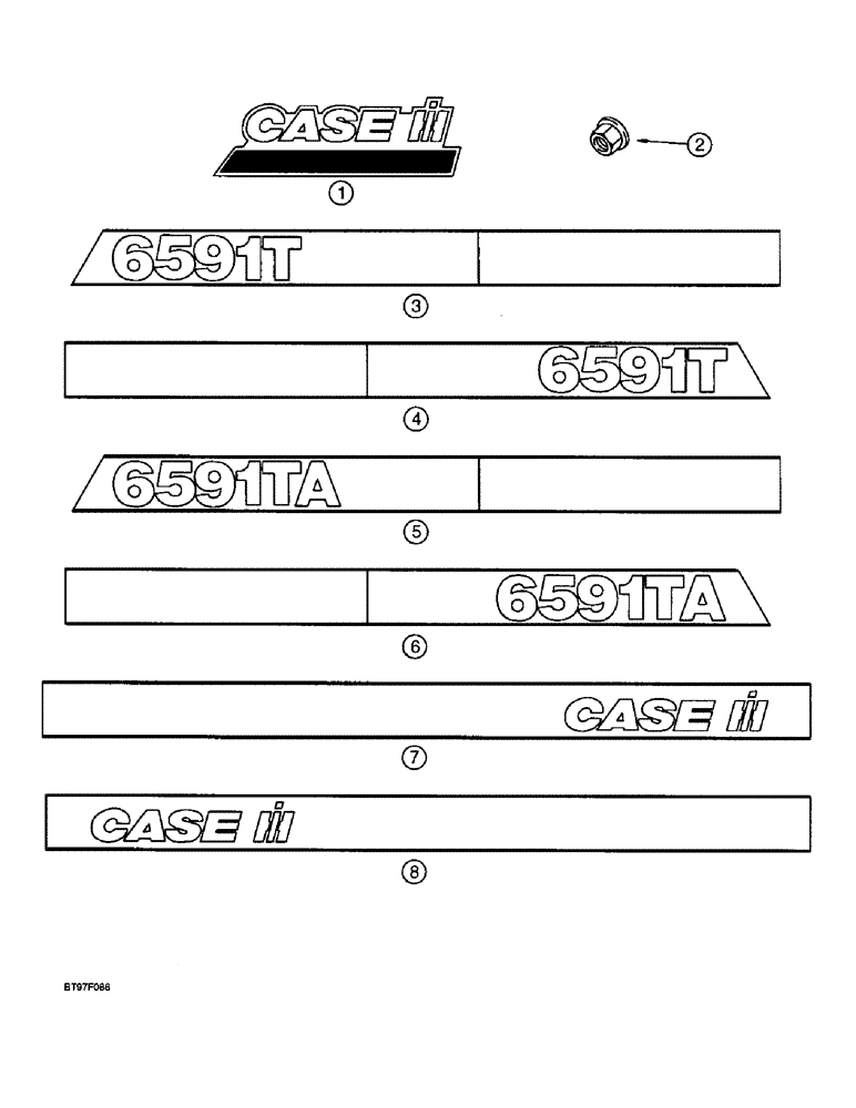 Схема запчастей Case IH 6591T - (9-06) - DECALS 