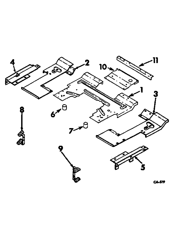 Схема запчастей Case IH 21026 - (13-04) - SUPERSTRUCTURE, PLATFORMS AND EXTENSIONS, FARMALL TRACTORS (05) - SUPERSTRUCTURE