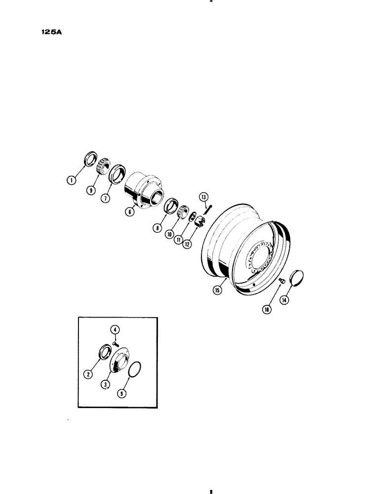 Схема запчастей Case IH 730 SERIES - (125A) - STAMPED FRONT WHEELS (05) - STEERING